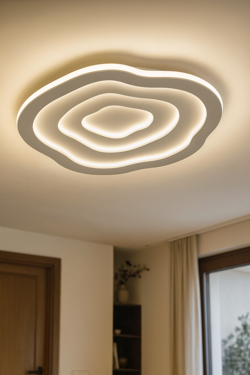 Ceiling Light Oval Rings Living Room | Modern LED