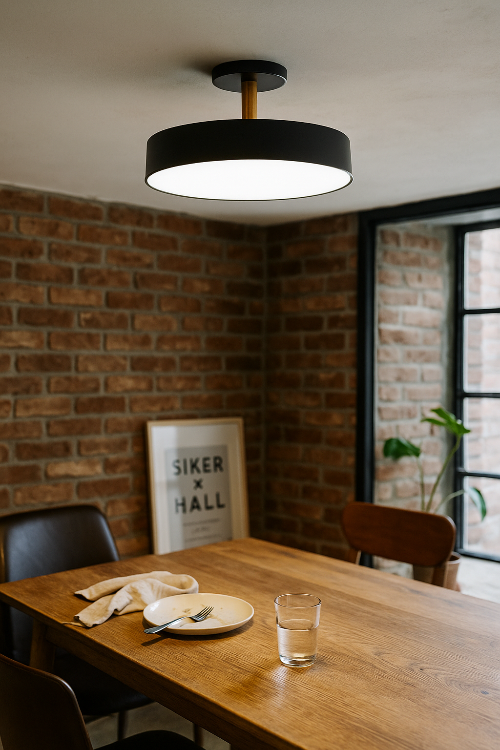 Ceiling Light Semi Flush Living Room | Modern Disc
