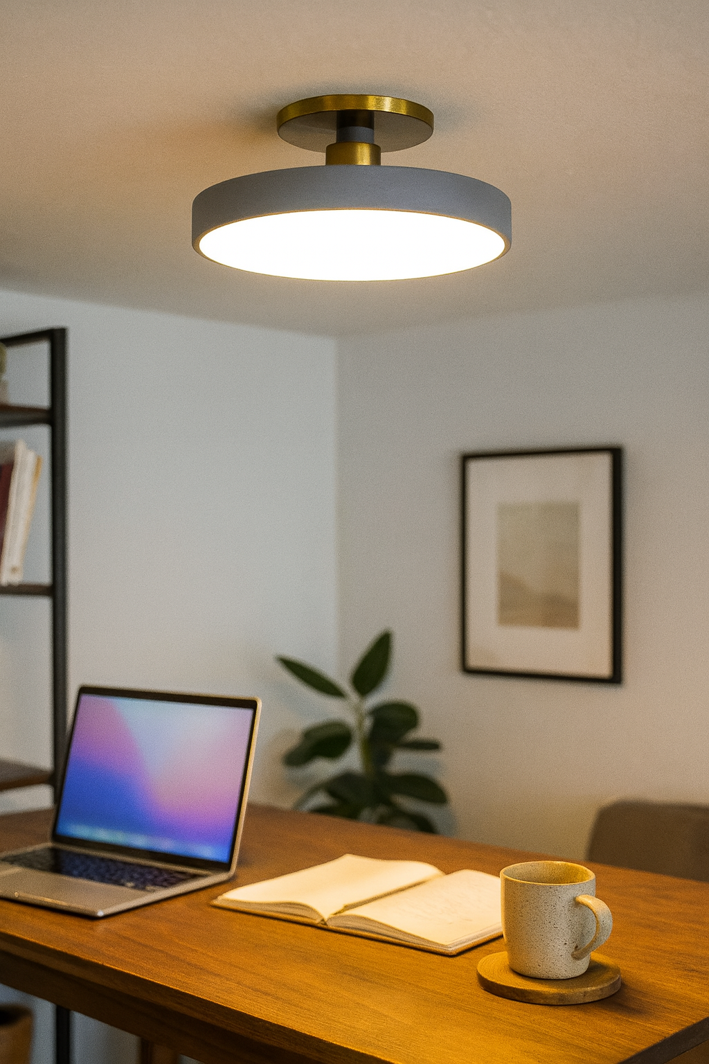 Ceiling Light Semi Flush Living Room | Modern Disc