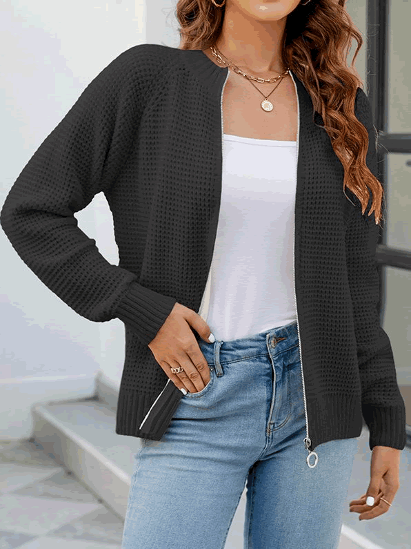 Annabelle | Waffle Cardigan