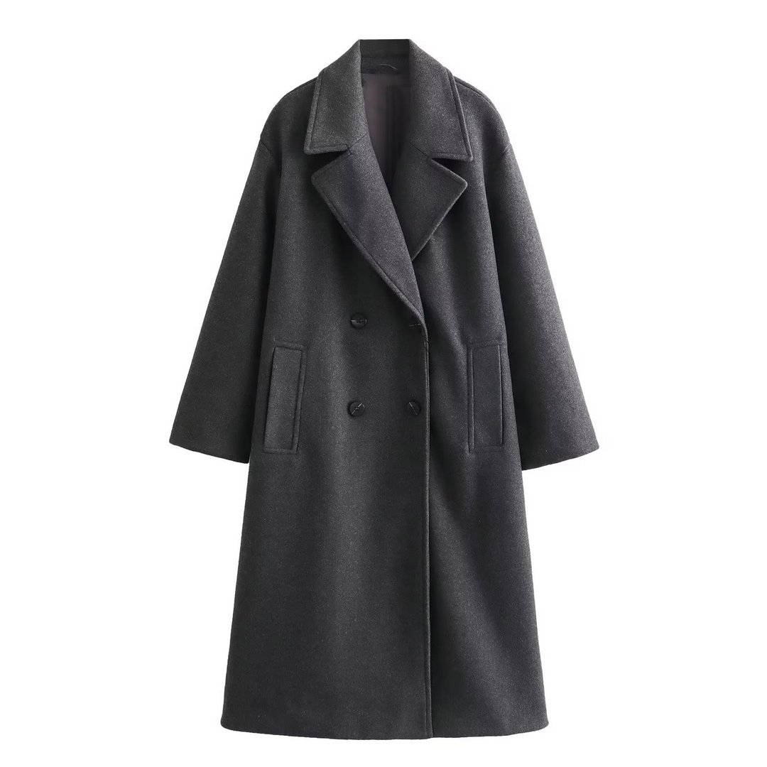 Yasmin | Relaxed Woollen Overcoat