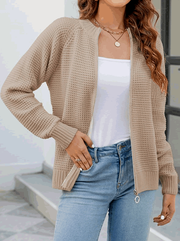 Annabelle | Waffle Cardigan