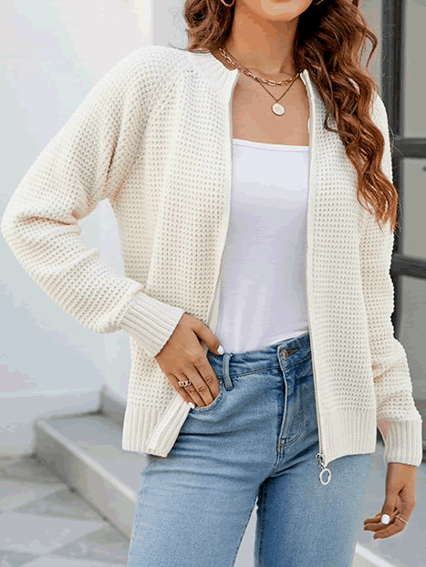 Annabelle | Waffle Cardigan