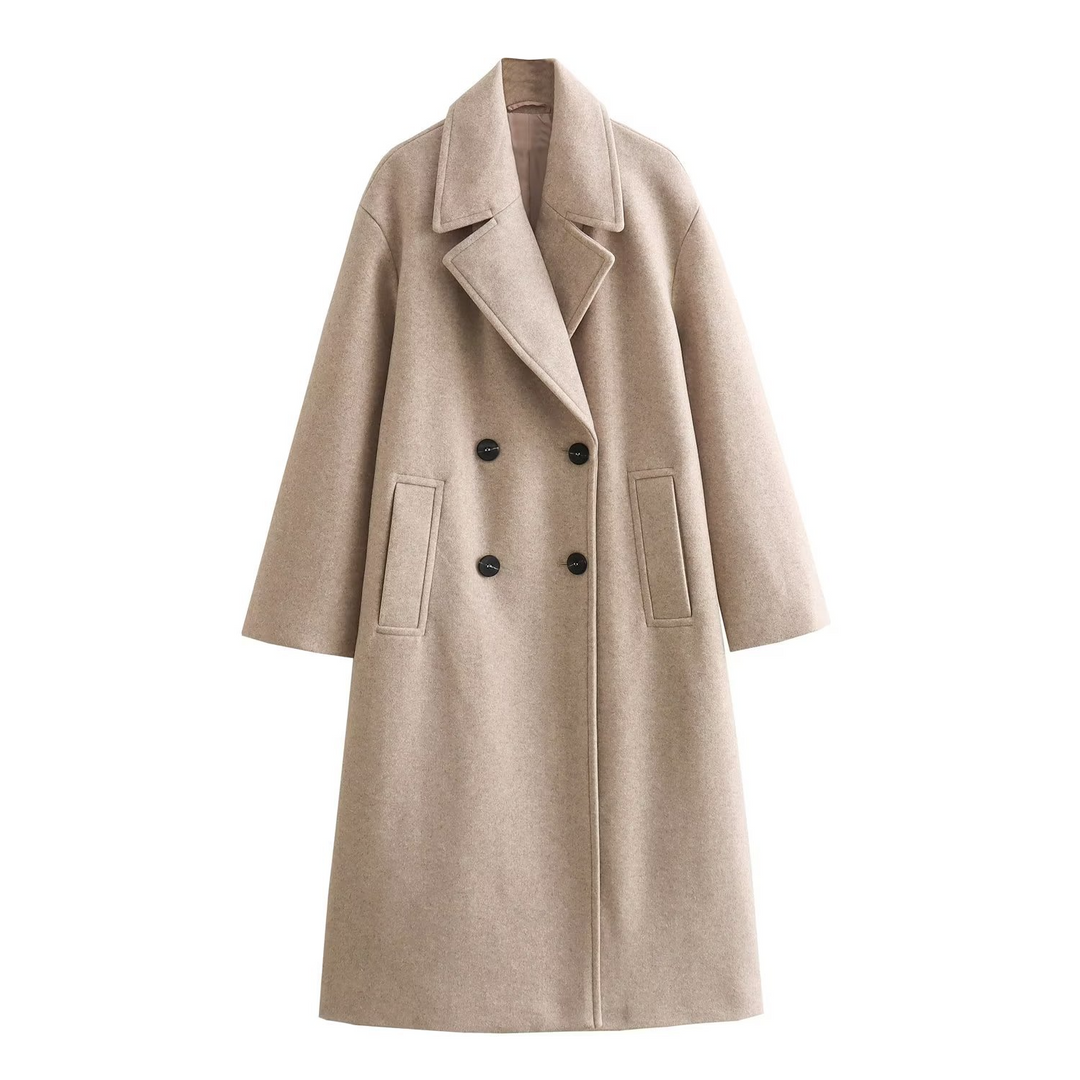 Yasmin | Relaxed Woollen Overcoat