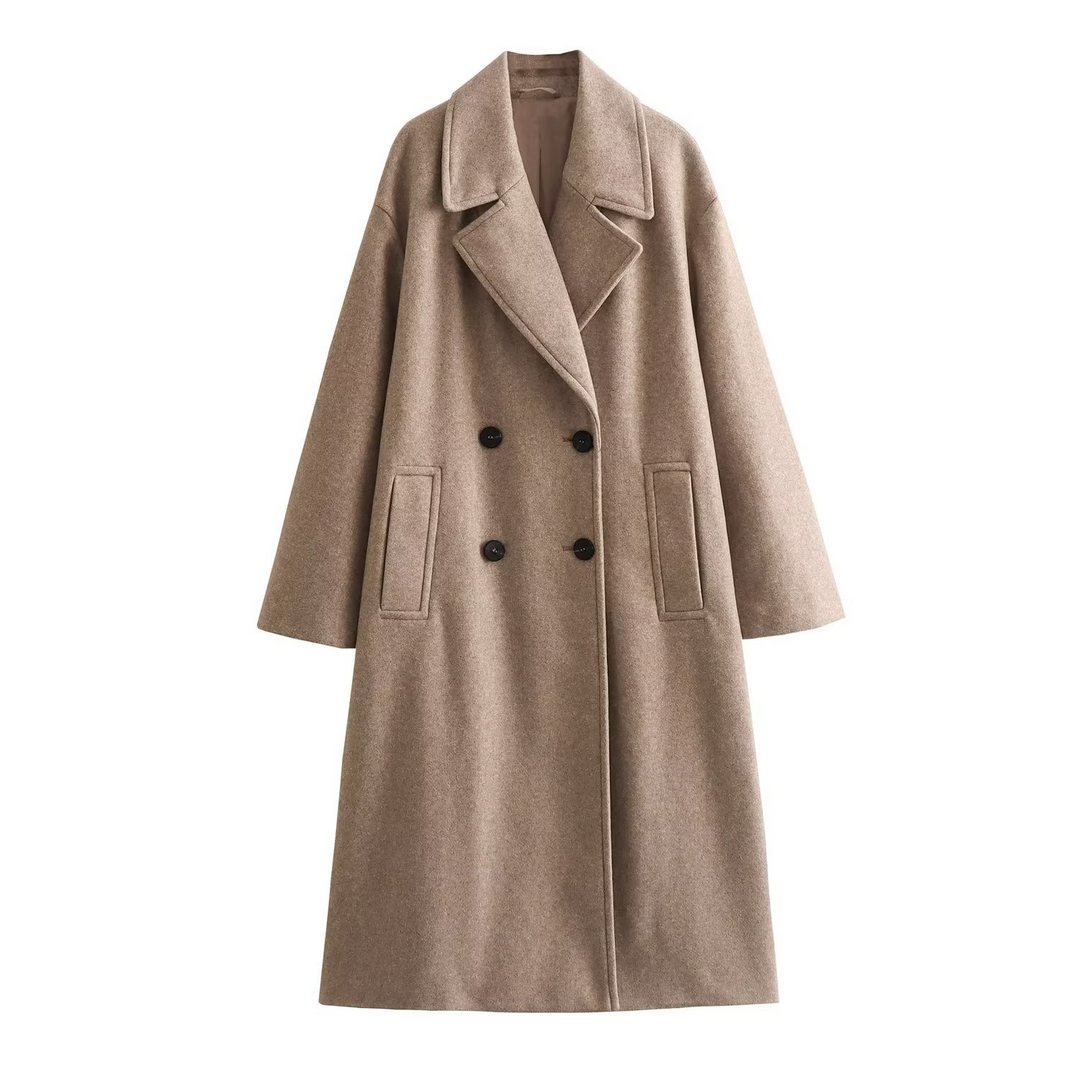 Yasmin | Relaxed Woollen Overcoat