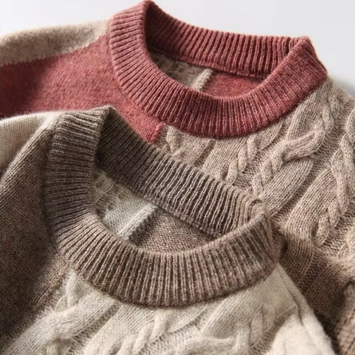 Lucia | Chic Patchwork Knitted Jumper