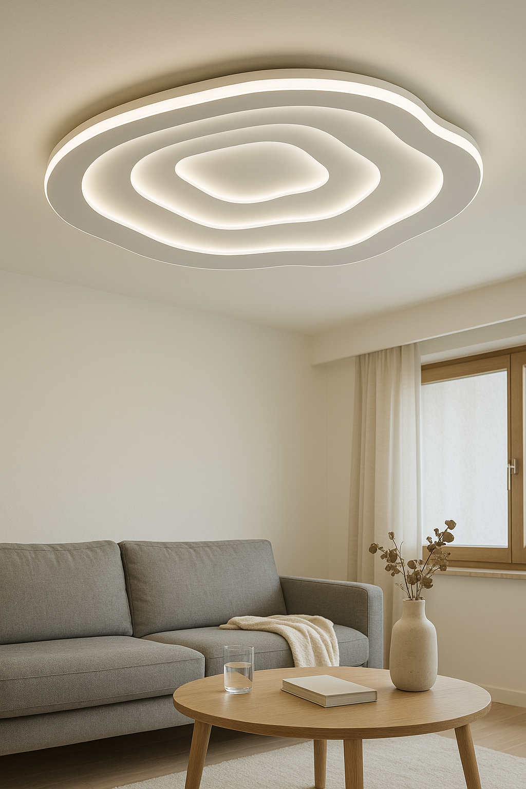 Ceiling Light Oval Rings Living Room | Modern LED