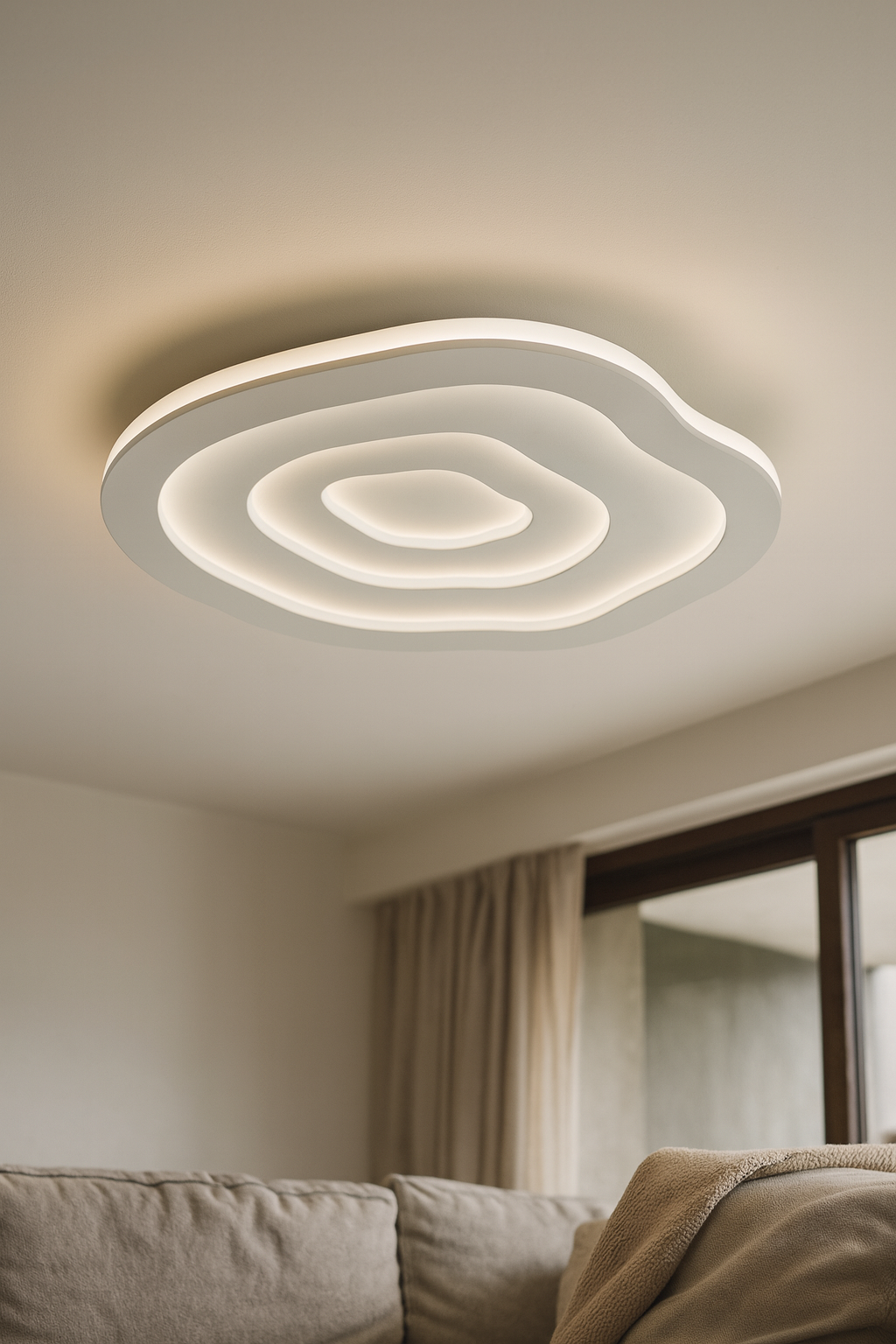 Ceiling Light Oval Rings Living Room | Modern LED