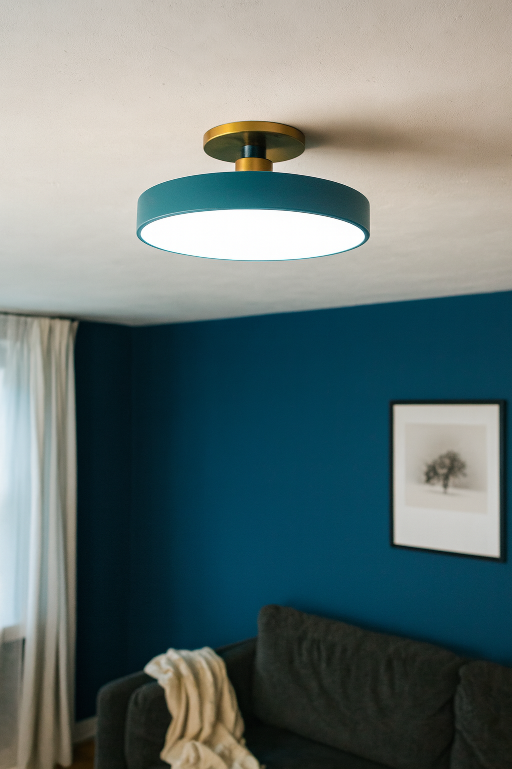 Ceiling Light Semi Flush Living Room | Modern Disc