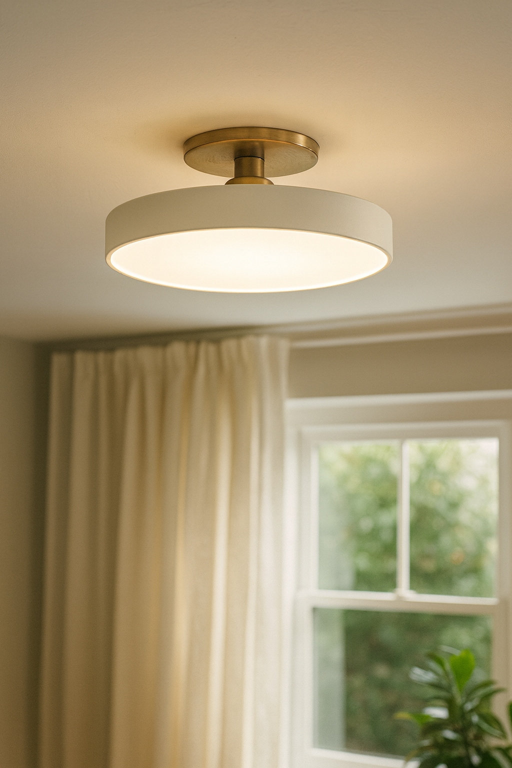 Ceiling Light Semi Flush Living Room | Modern Disc