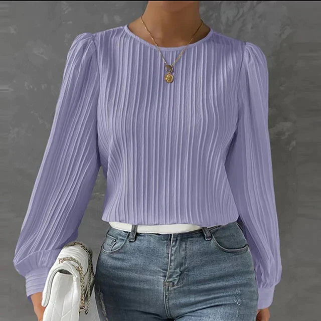 Lila | Relaxed Pleated Blouse