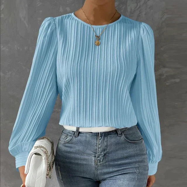 Lila | Relaxed Pleated Blouse