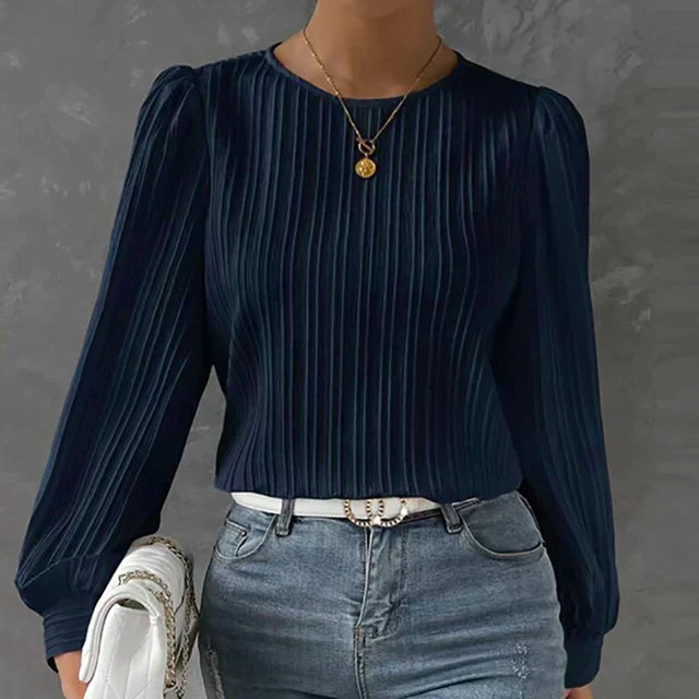Lila | Relaxed Pleated Blouse
