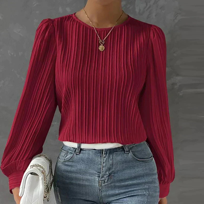 Lila | Relaxed Pleated Blouse