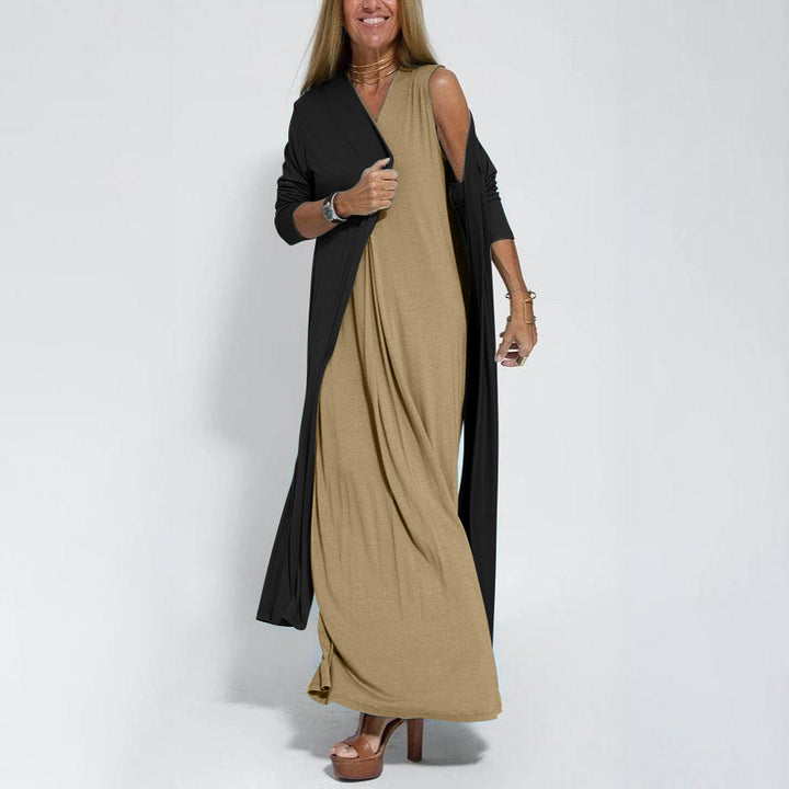 Lisa™｜Elegant Long Dress + FREE Matching Cardigan