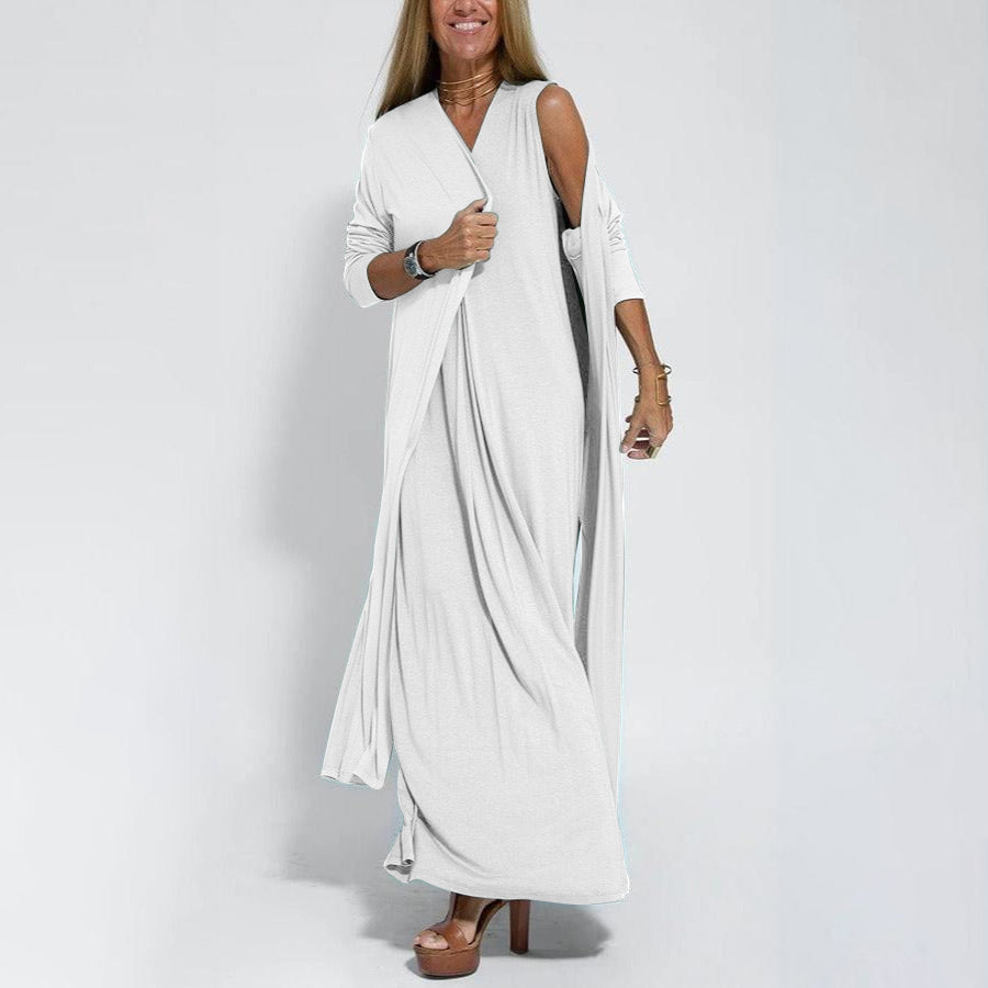 Lisa™｜Elegant Long Dress + FREE Matching Cardigan