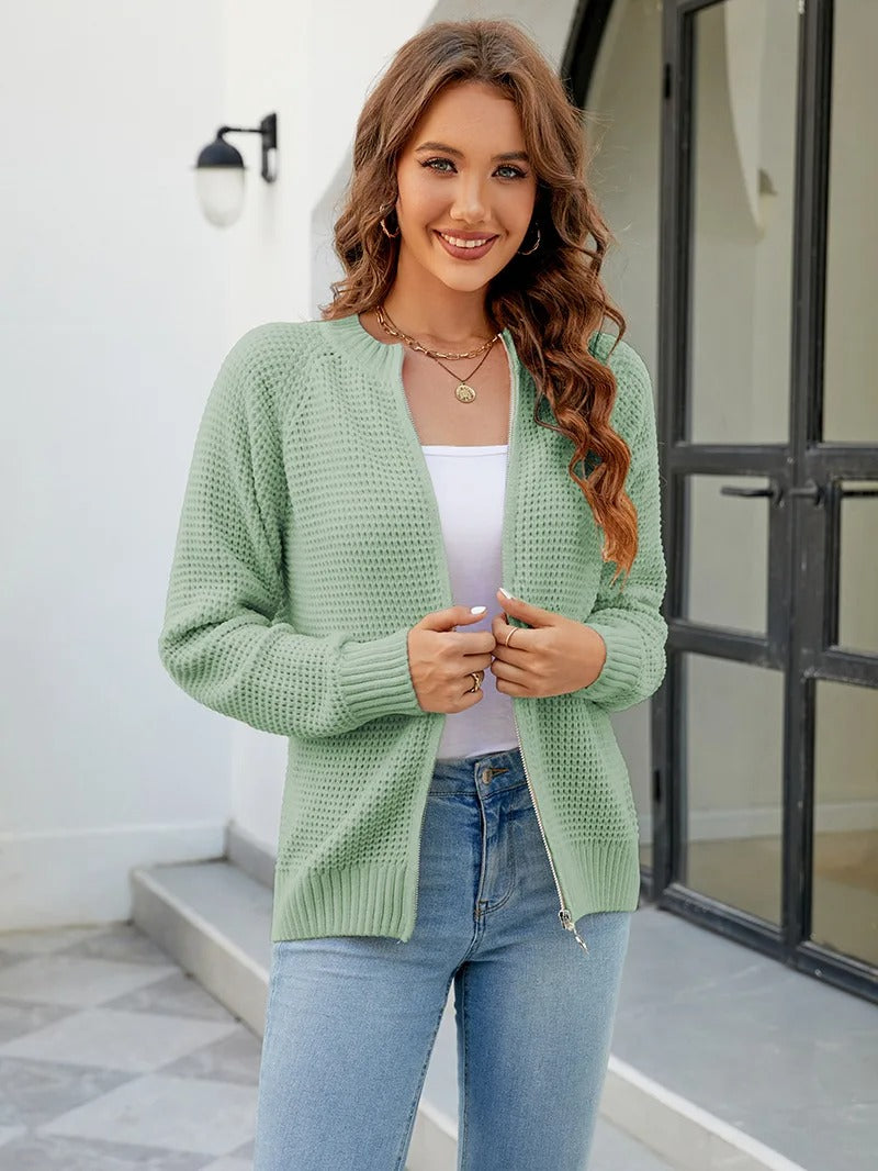 Annabelle | Waffle Cardigan