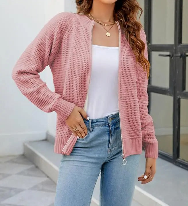 Annabelle | Waffle Cardigan