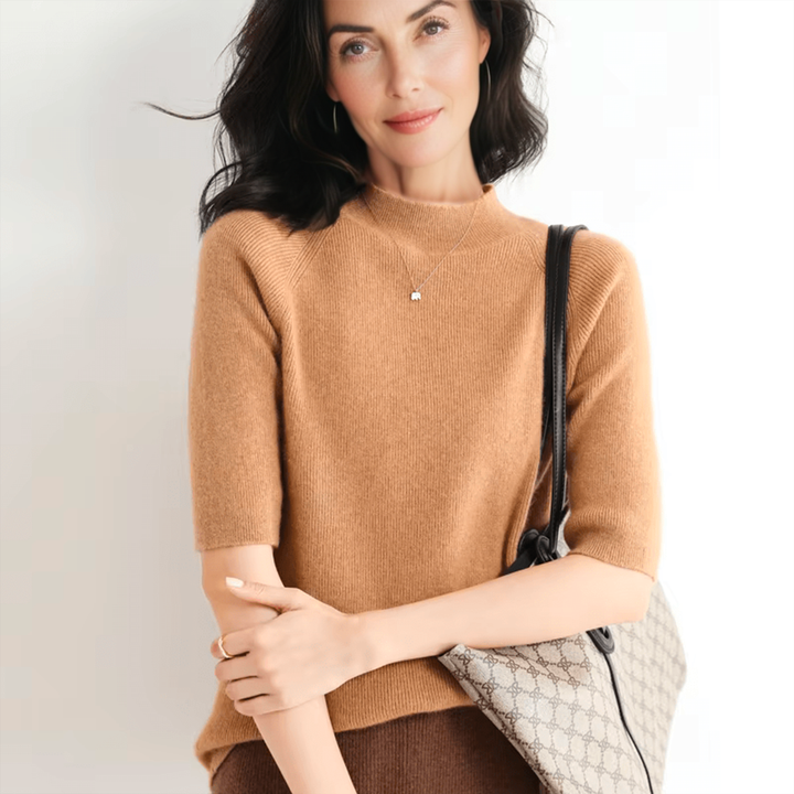 Drew | Elegant Half-Sleeve Woollen Cardigan