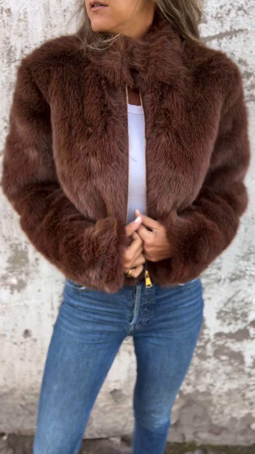 Claudia - Faux Fur Jacket